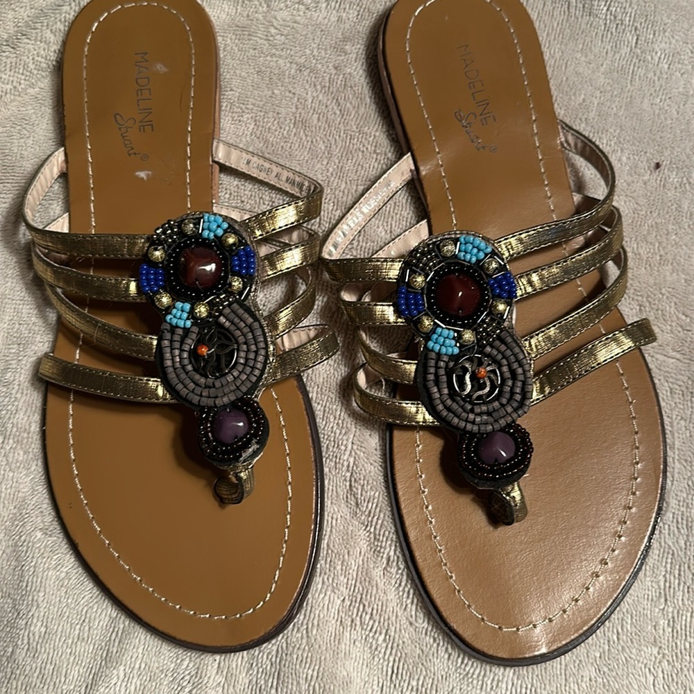 Madeline Stuart embellished good flats W10 GUC